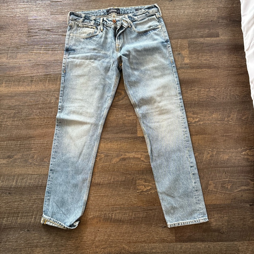 Scotch & Soda Blue Straight Jeans Classic Fit